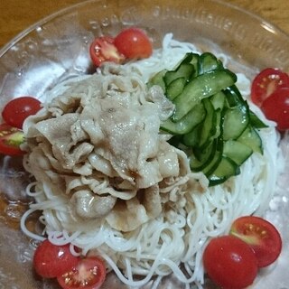 豚しゃぶそうめん♪